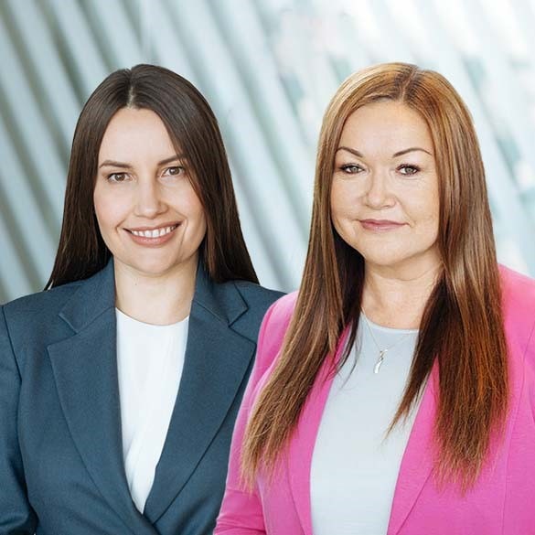 Private Banking division manager Dina Matvejeva and Wealth Management Department in the Baltics manager Indra Kimmele
