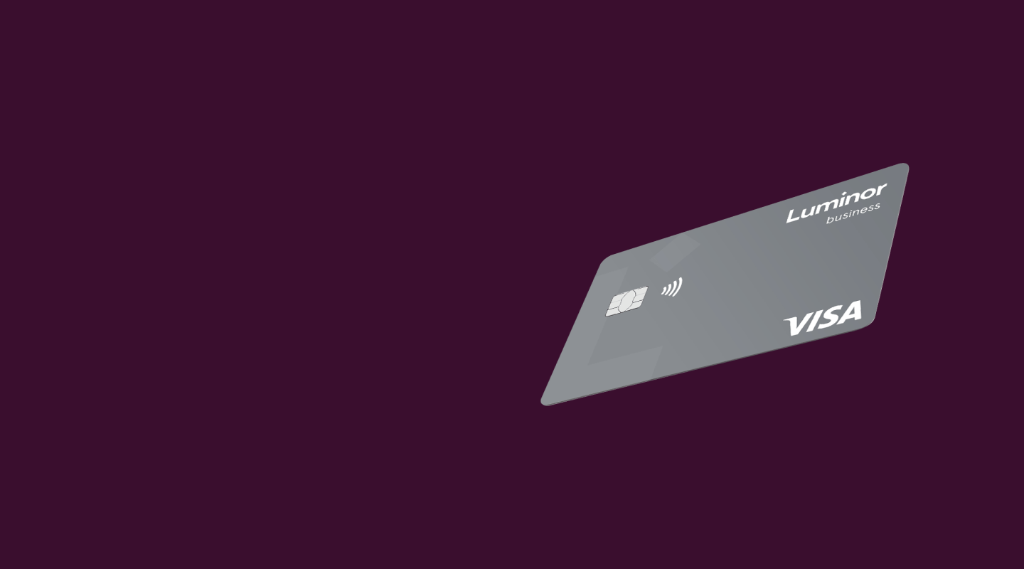 Luminor Business Credit Card with a Credit Limit